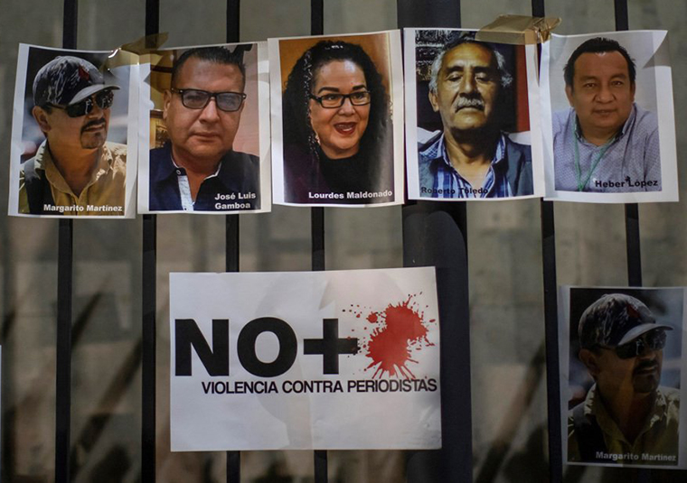 Hay 16 detenidos por seis periodistas asesinados: SSPC