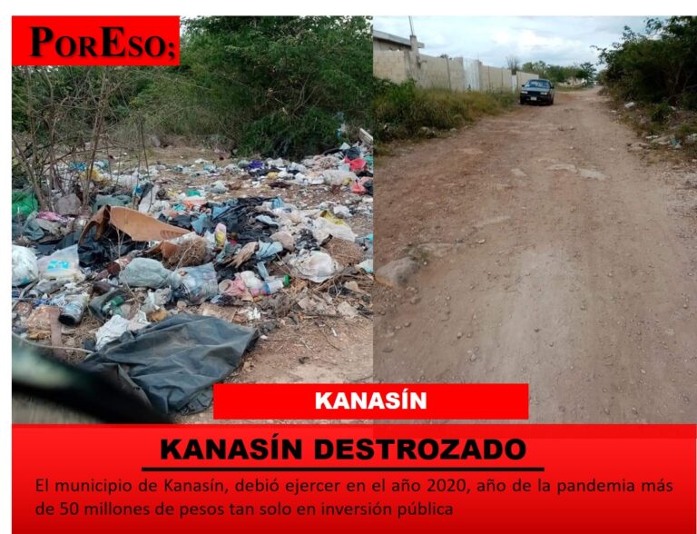 Kanasín destrozado; culpable William Pérez Cabrera