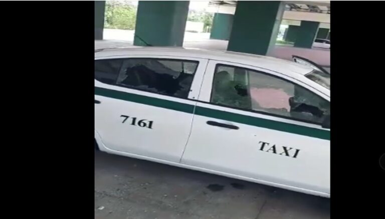 BALEAN A TAXISTA FRENTE AL MOON PALACE DE PUERTO MORELOS