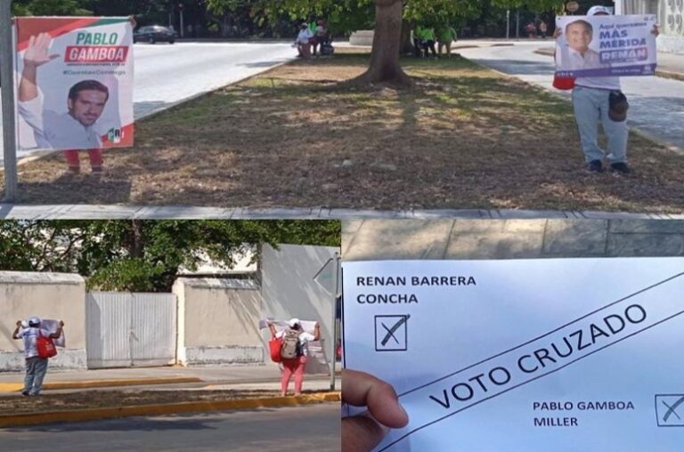 SE HUNDE EL BARCO, priístas piden voto para el PAN