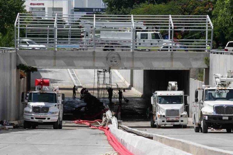 Avanzan según lo previsto los trabajos en el Paso Deprimido