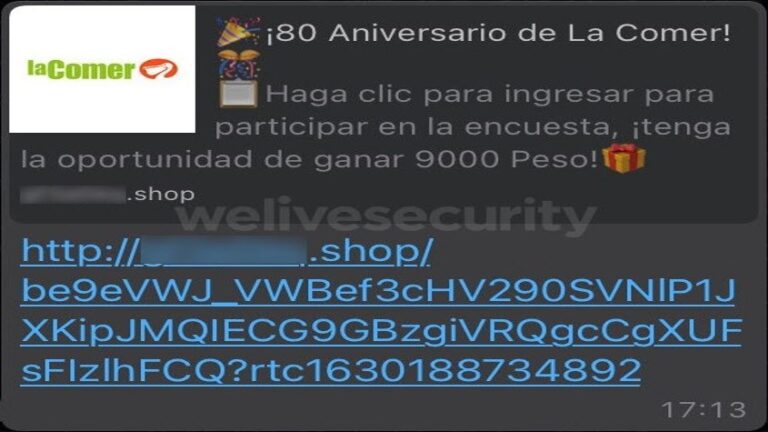 Engaño vía WhatsApp suplanta la identidad La Comer