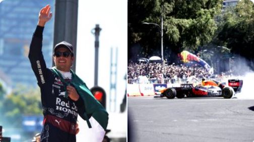 ‘Checo’ Pérez reúne a más de 100 mil personas en Paseo de la Reforma