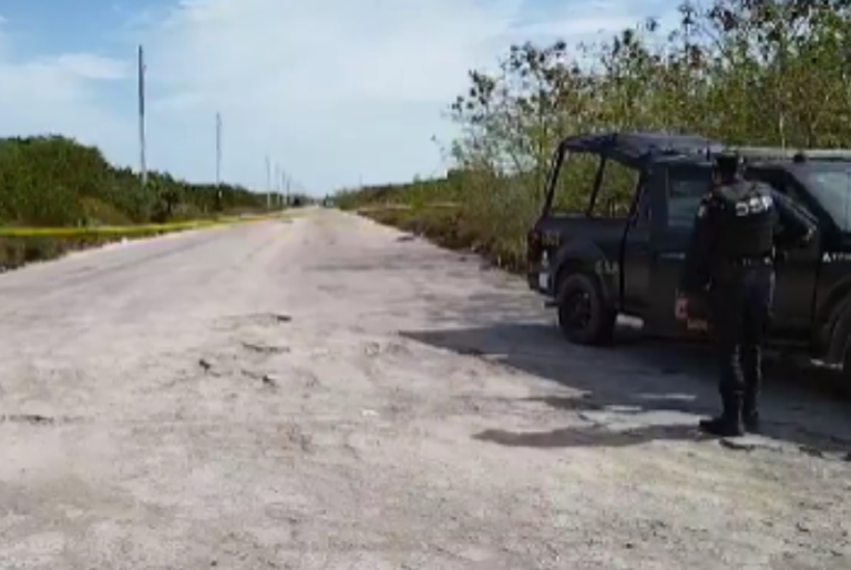 Hallan cuerpo embolsado y con huellas de violencia en el tramo antiguo Chelem-Progreso