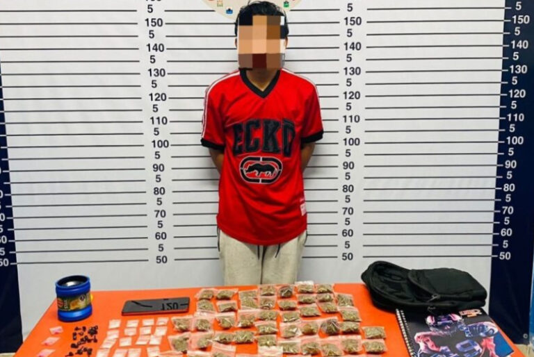Fiscalía asegura con 98 bolsas de narcóticos  a un adolescente de 15 años