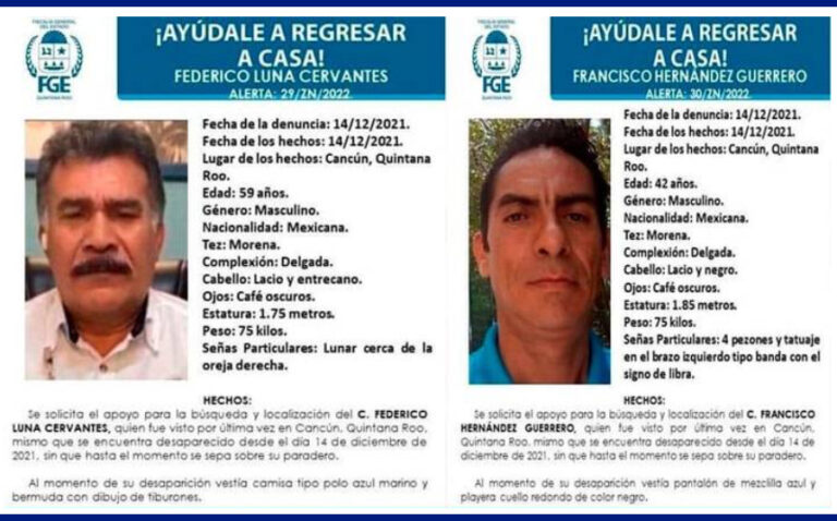 Identifican a exlíder de la Coparmex y a su escolta como las primeras víctimas de narcofosa en Cancún