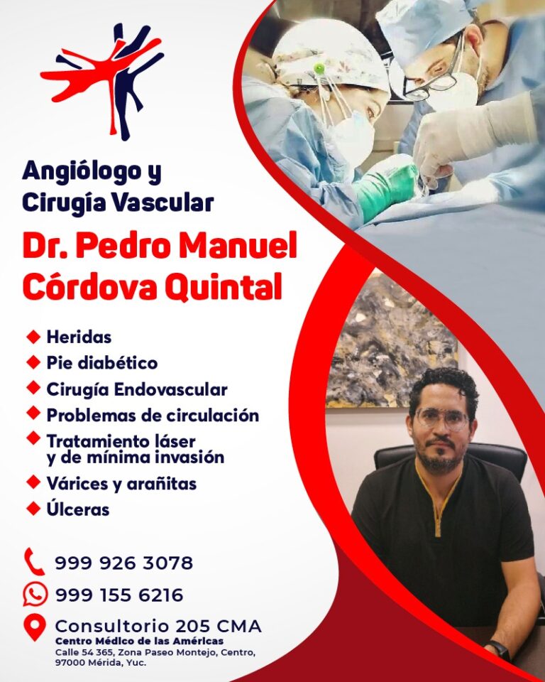 Angiólogo y Cirugía Vascular Certificado en Mérida