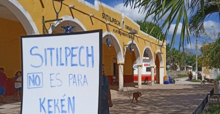 Activistas denuncian que plantón en la comunidad maya de Sitilpech fue desalojado con violencia por policías de Yucatán